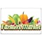 Signmission Farmers Market Banner Concession Stand Food Truck Single Sided B-Farmers Market19 - alternate 1